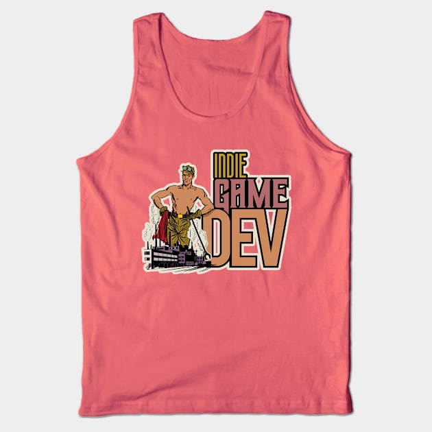 Indie Gamedev Retro Tank Top by Silurostudio